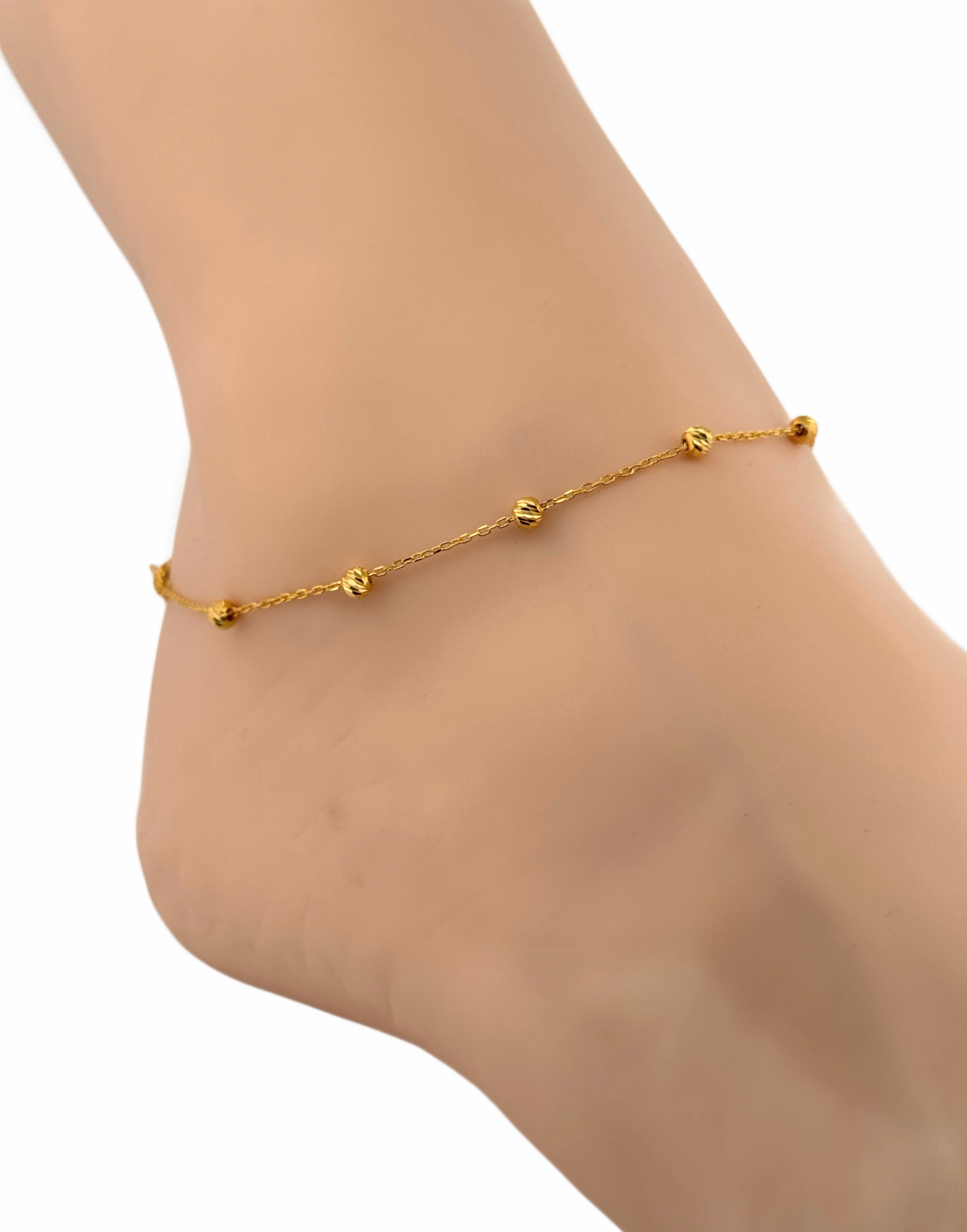 22K Gold Anklet 2.33g