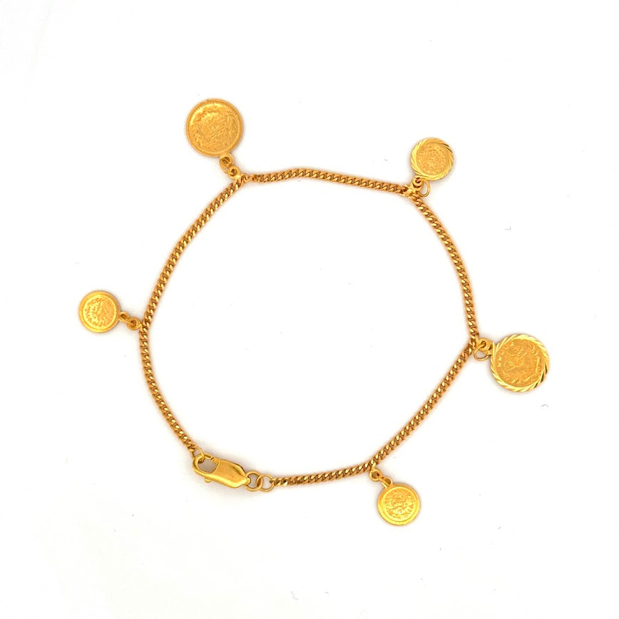 21K Gold Bracelet 5.37g