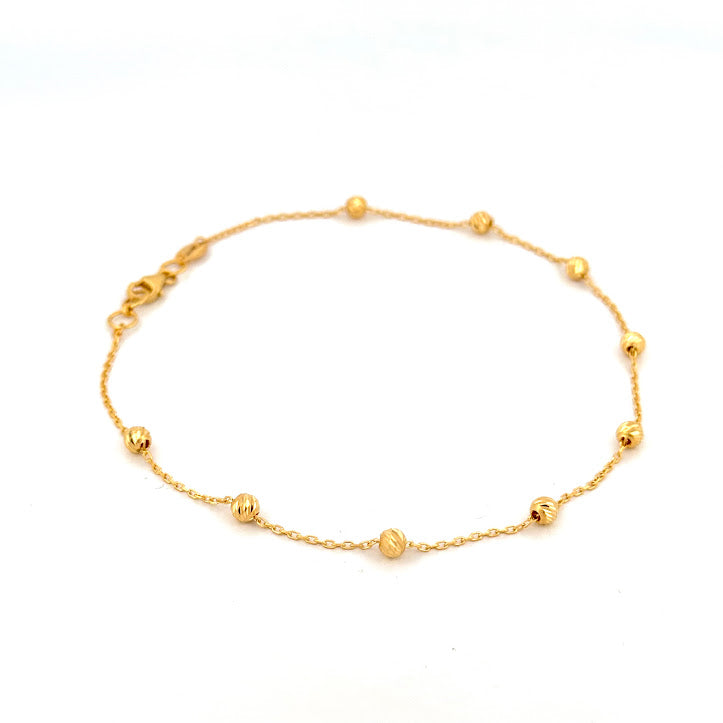 22K Gold Anklet 2.32g 