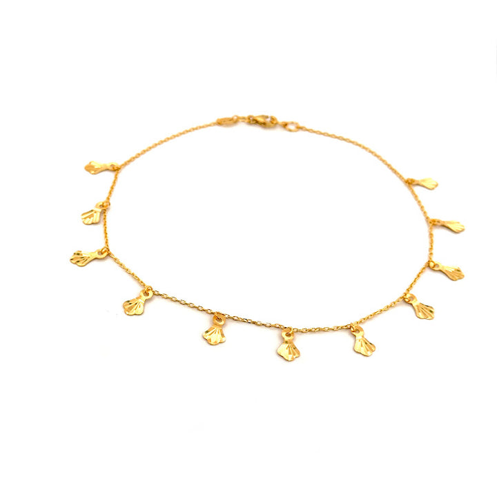 22K Gold Anklet 2.61g