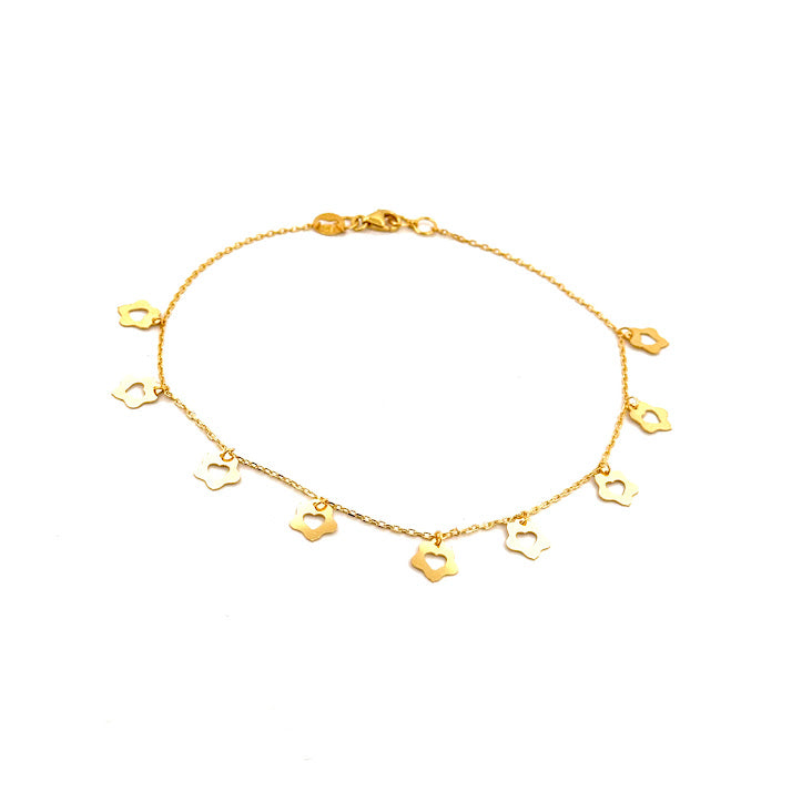 22K Gold Anklet 3.56g