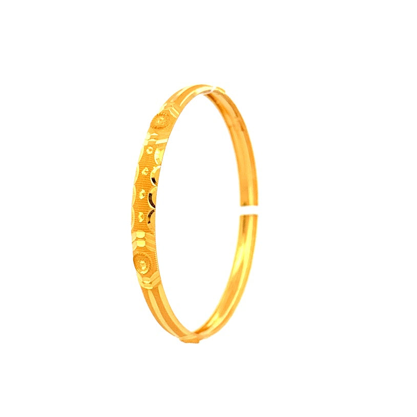 22K Gold Bangle 9.11g 2.7inch