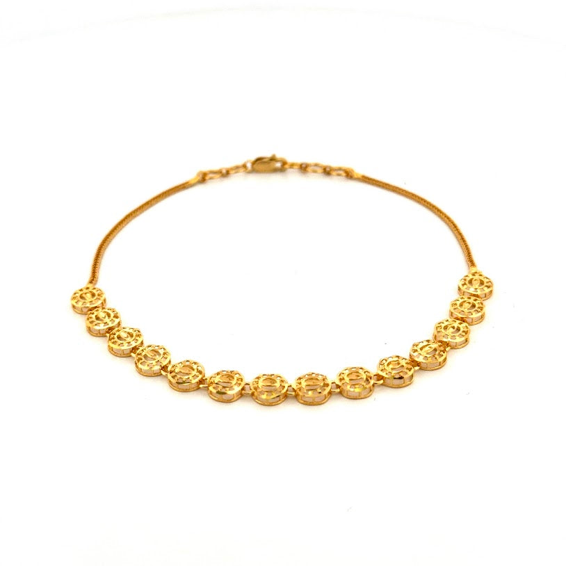 22K Gold Bracelet 3.88g 