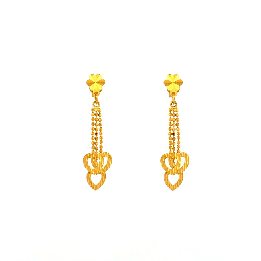 22K Gold Earrings 2.73g