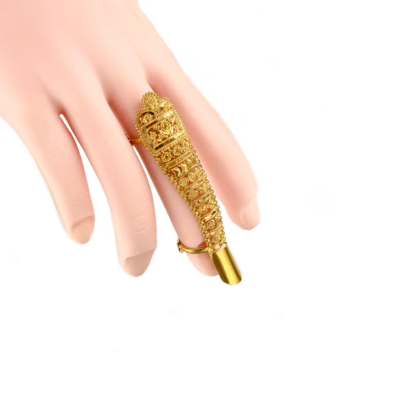 22K Gold Long Ring 10.41g_1