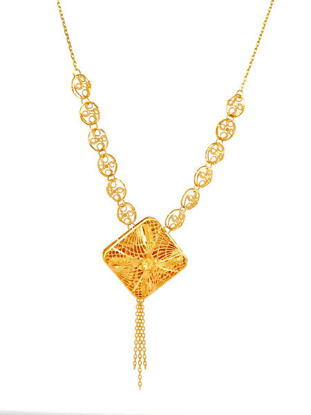 22K Gold Necklace 11.62g_1