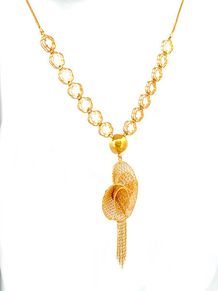 22K Gold Necklace 13.84g_1