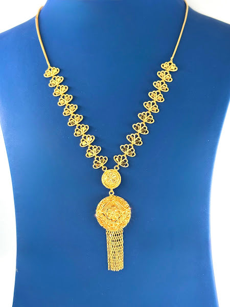 22K Gold Necklace 14.99g_101536