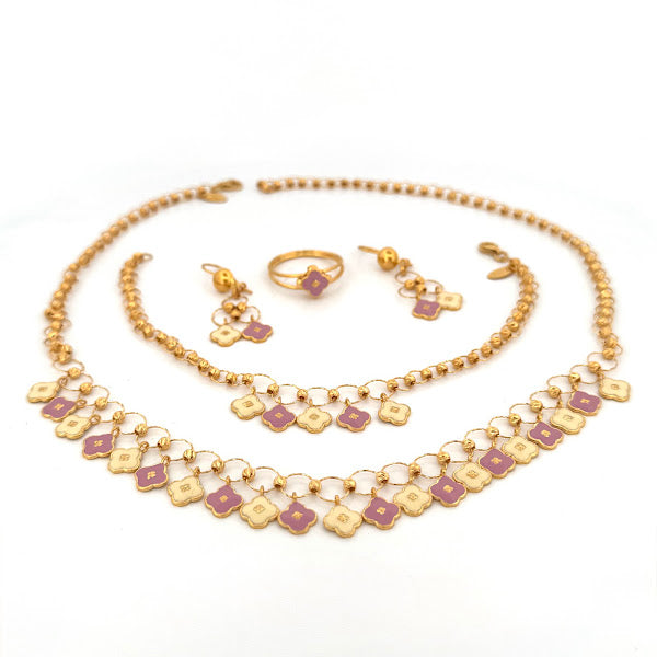 22K Gold Necklace ,Bracelet, Ring, Earrings 24.54g_1