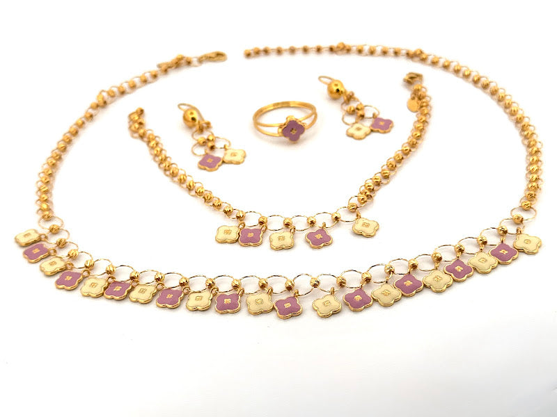 22K Gold Necklace ,Bracelet, Ring, Earrings 24.54g_2