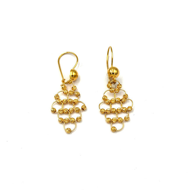 22K Gold Necklace & Earrings 21.80g_1