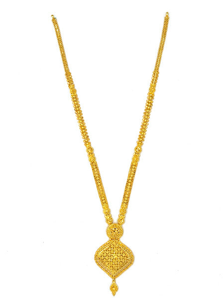 22K Gold Necklace & Earrings 34.35g