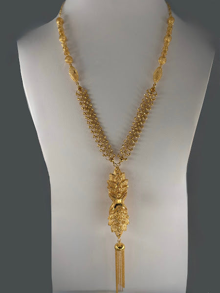 22K Gold Necklace & Earrings 36.66g_1