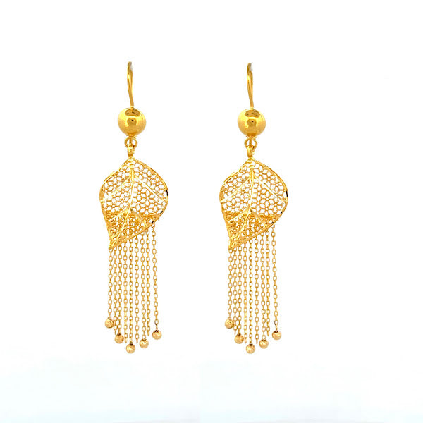 22K Gold Necklace & Earrings 40.71g_1