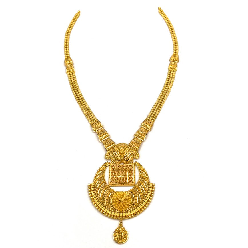22K Gold Necklace & Earrings 59.89g_2