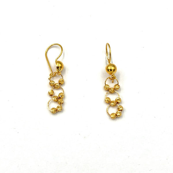 22K Gold Necklace Earrings & Ring 21.32g_2