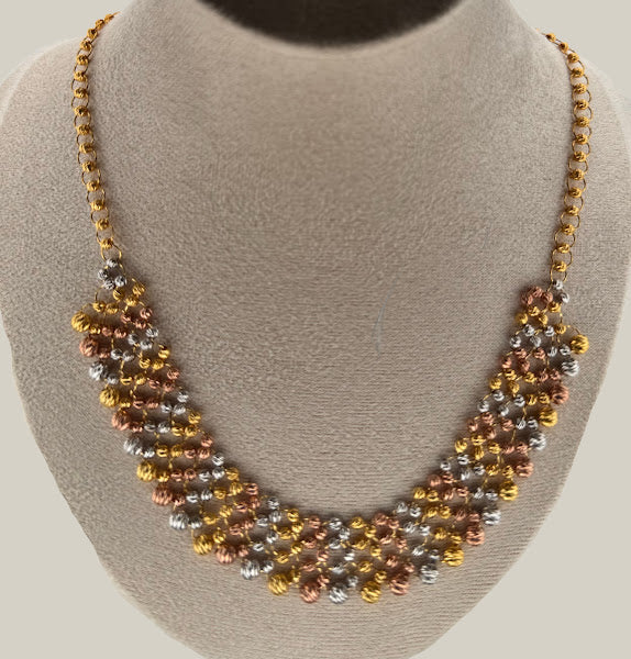 22K Gold Necklace  Earrings & Ring 25.56g_1