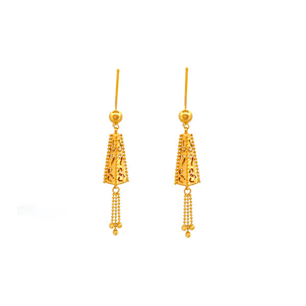 22K Gold Necklace Earrings & Ring 41.1g_1