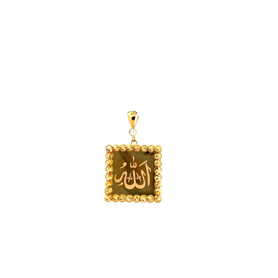 22K Gold Pendant Allah Name 5.33g