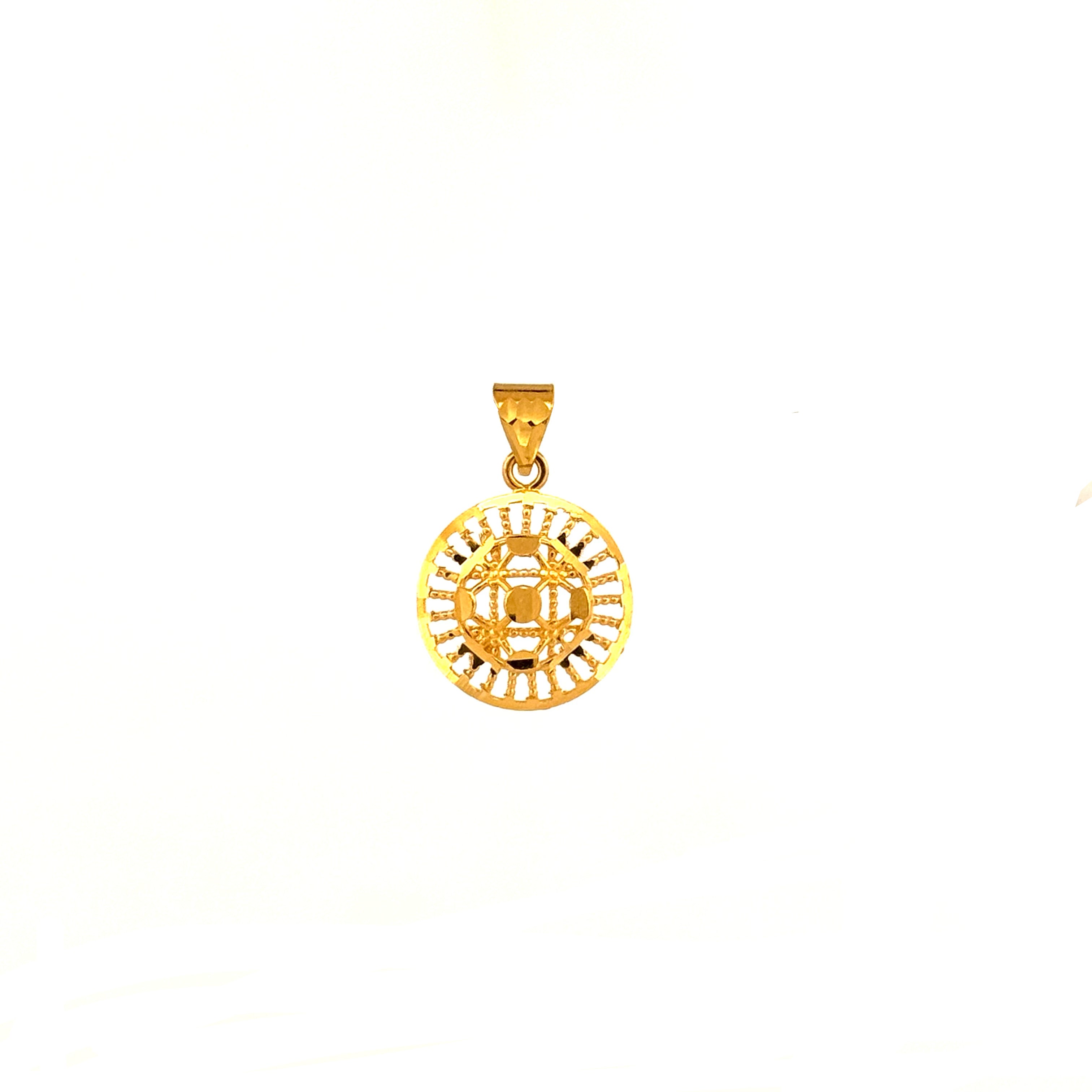 22K Gold Pendant+Earrings 1.97g_1