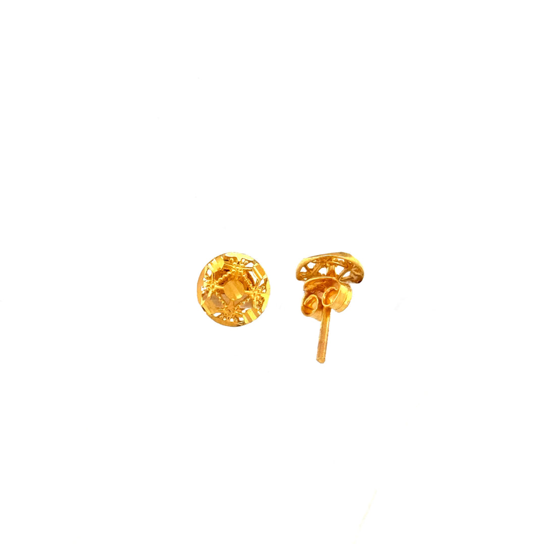 22K Gold Pendant+Earrings 1.97g_2