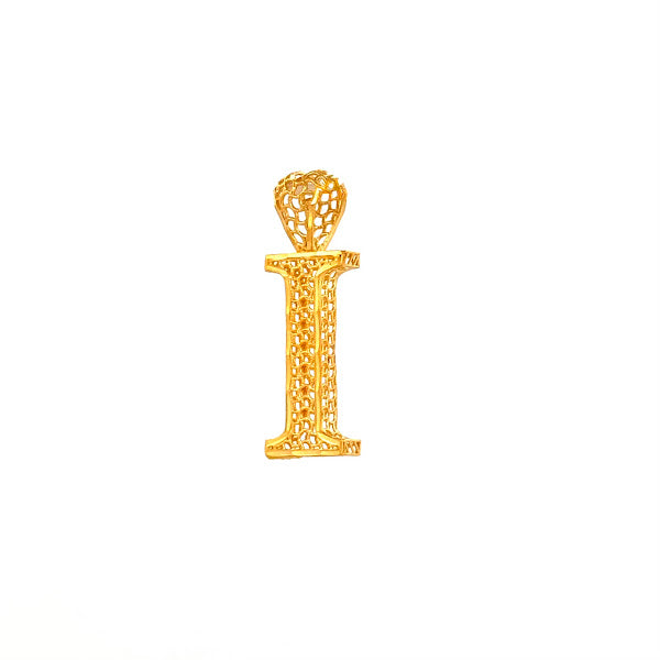 22K Gold Pendant Name Letter (I) 1.46g
