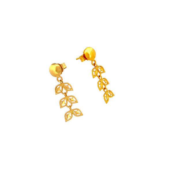 22K Gold Screw Drop Earrings 3.08g_104204_1