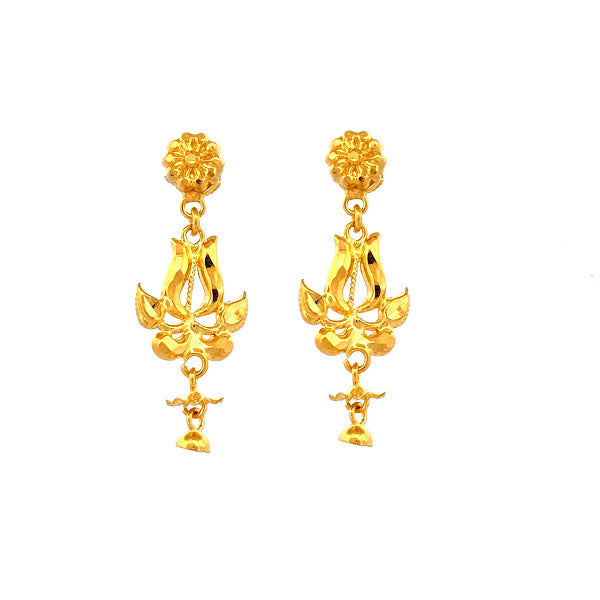 22K Gold Screw Drop Earrings 3.38g_103960 