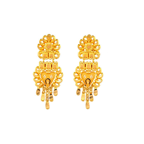 22K Gold Screw Drop Earrings 4.14g_105825_1