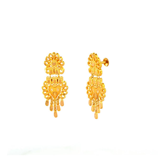 22K Gold Screw Drop Earrings 4.14g_105825_2