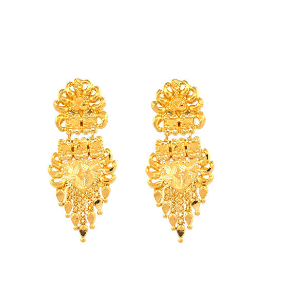 22K Gold Screw Drop Earrings 4.58g_105829_1