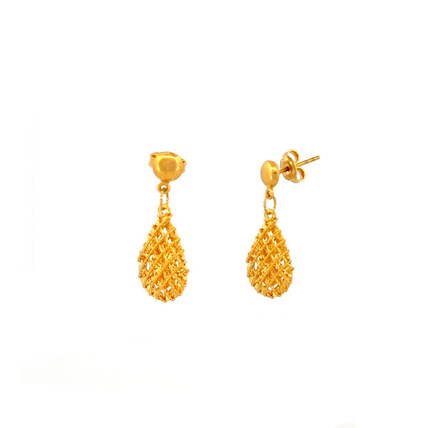 22K Gold Screw Drop Earrings 4.71g_104849 