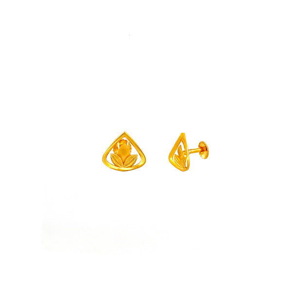22K Gold Screw Earrings 2.18g_105299