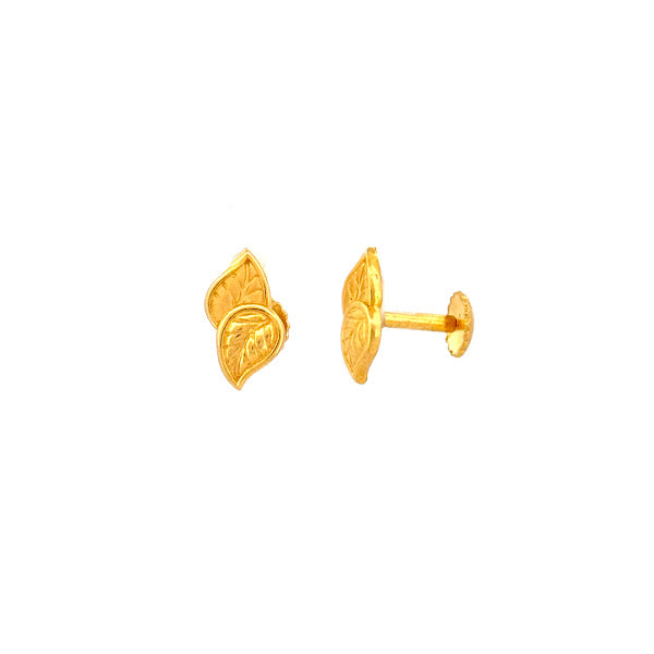 22K Gold Screw Earrings 2.33g_105260