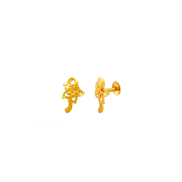 22K Gold Screw Earrings 2.45g_105290_1