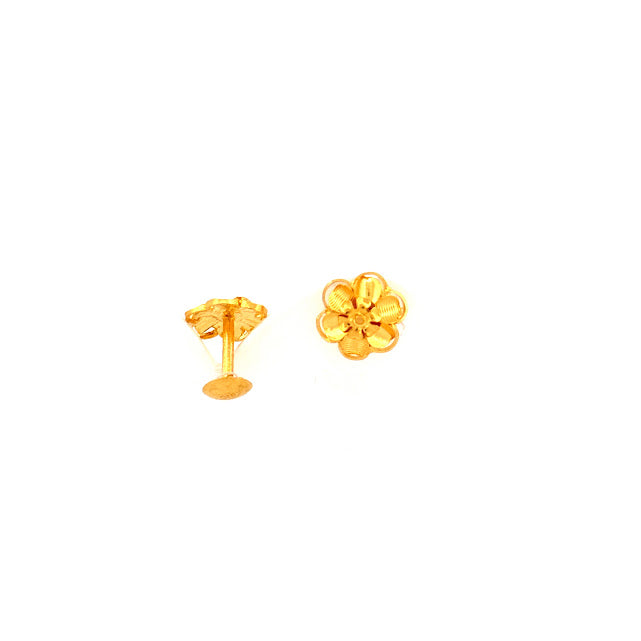 22K Gold Screw Earrings 3.02g