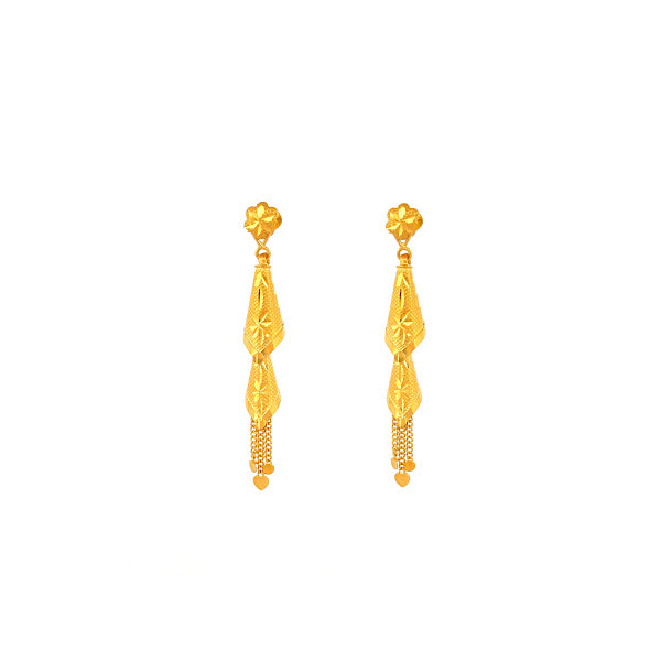 22K Gold Screw Earrings 5.88g