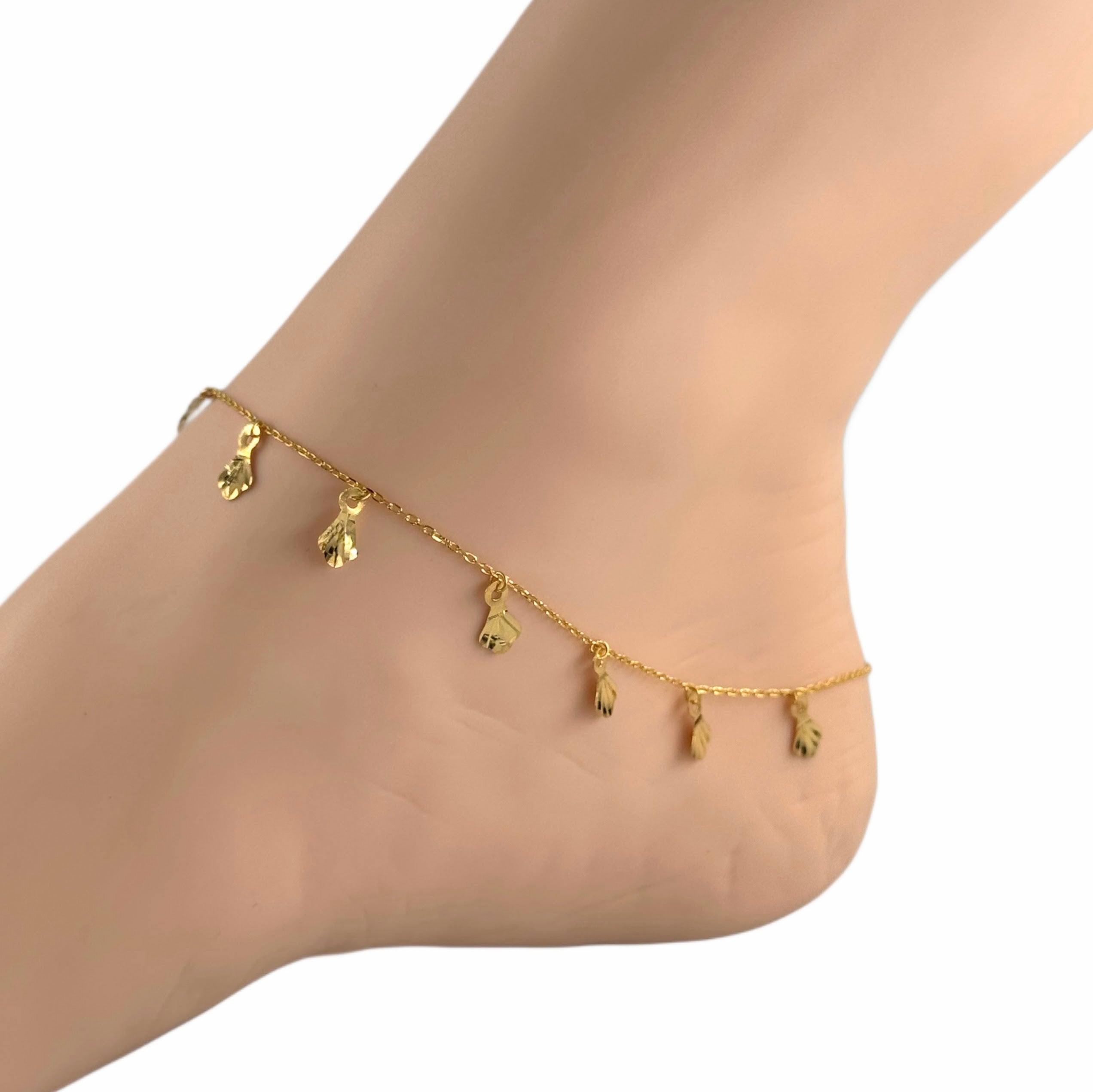22K Gold Anklet 2.61g