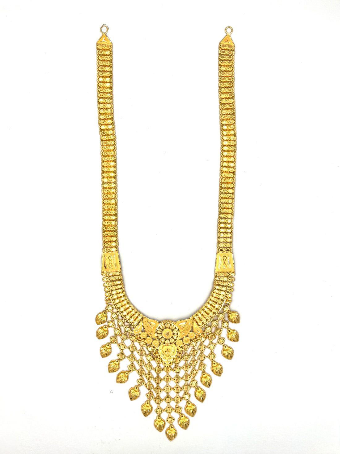 22K Gold Necklace & Earrings 36.12g