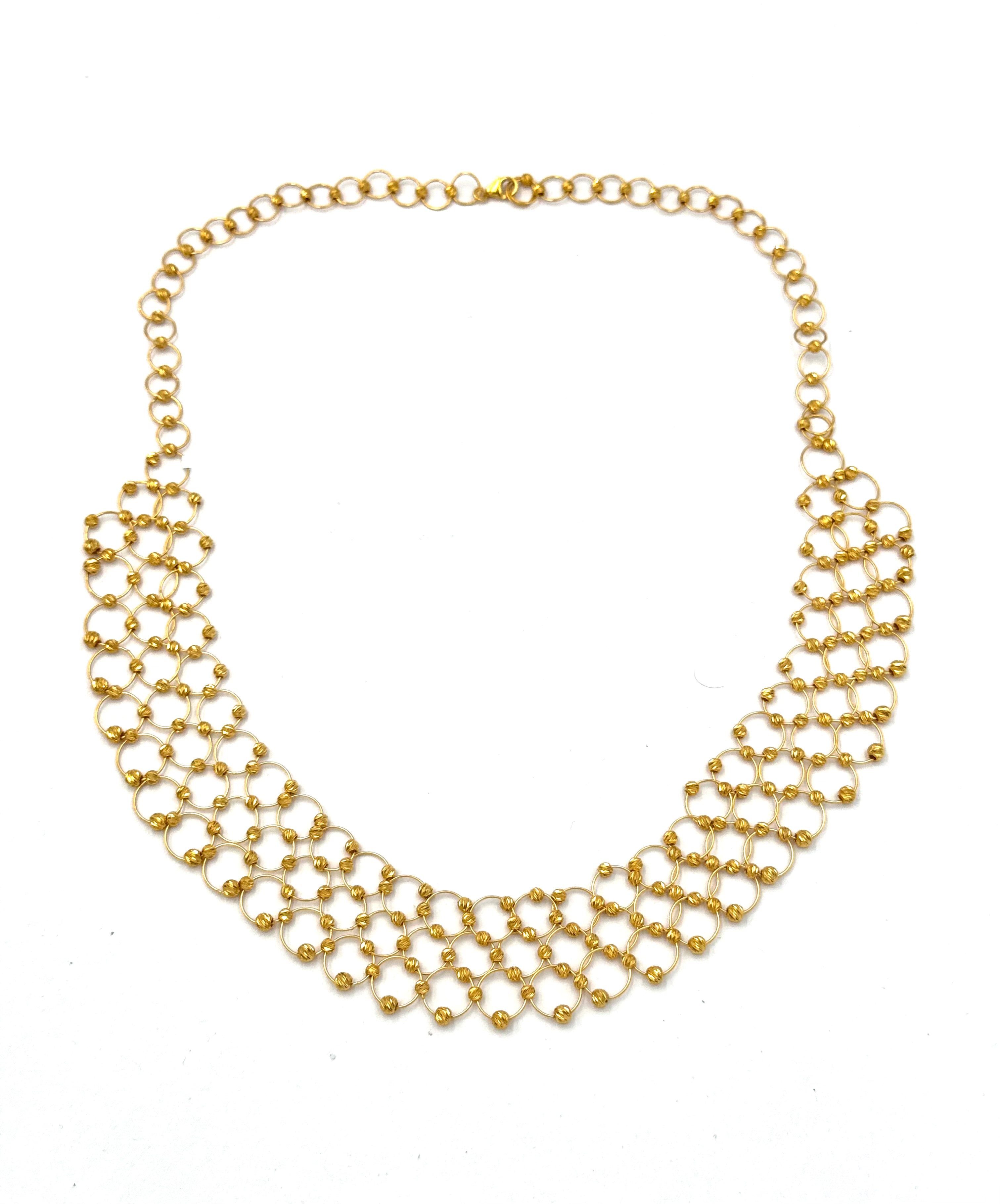 22K Gold Necklace & Earrings 21.80g